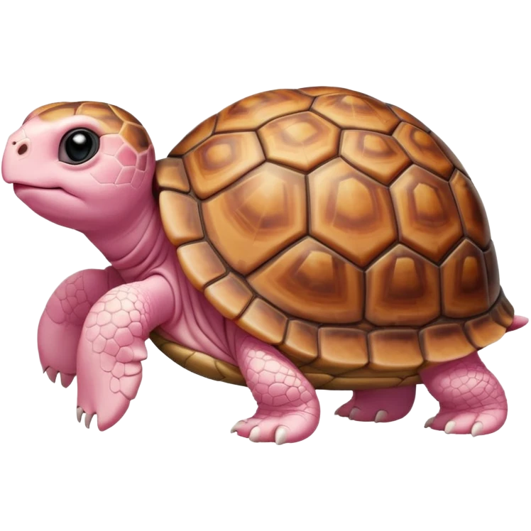 cute pastel pink baby tortoise emoji