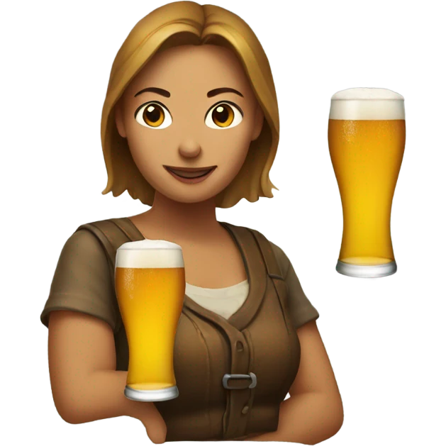 Woman beer emoji