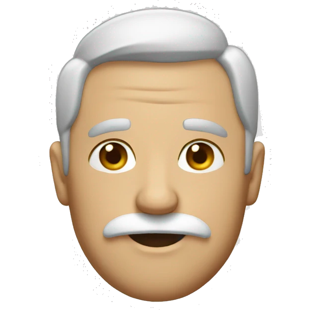 🥸 with white mustache instead  emoji