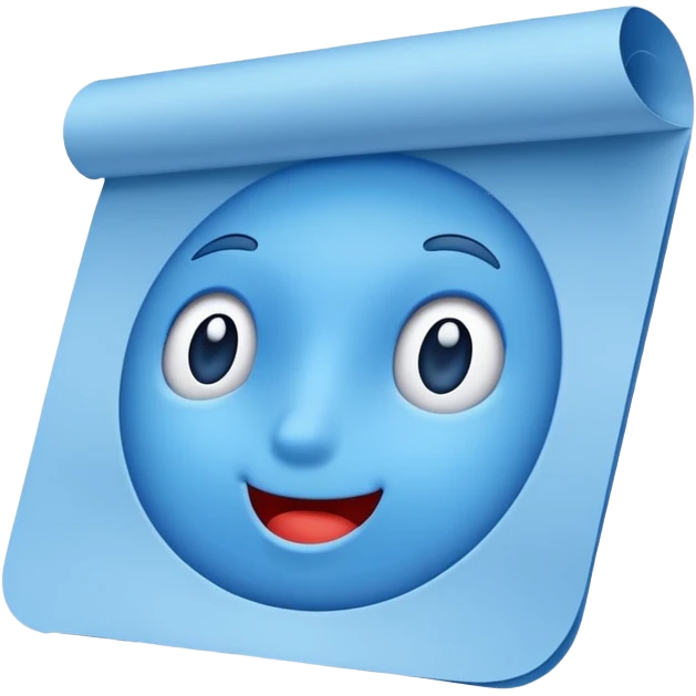 blue single money paper emoji