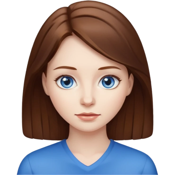 a faceless woman with brown hair emoji