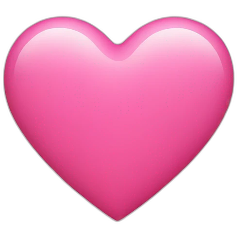Pink heart emoji