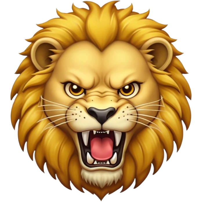 Angry lion emoji