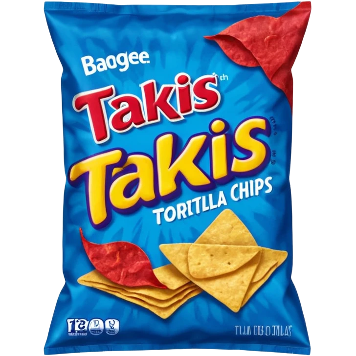 takis blue chips bag
 emoji