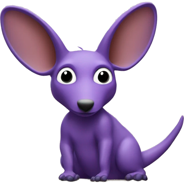 purple Aardvark watching a radar screen emoji