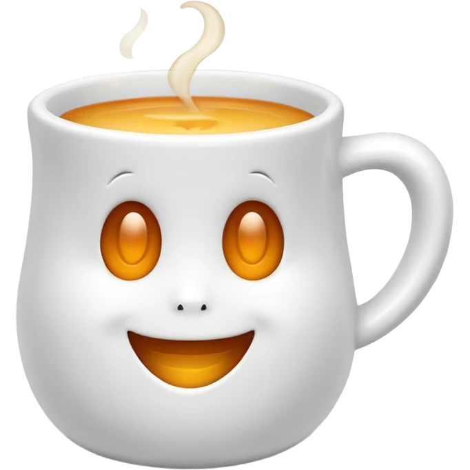 ghost shaped cup emoji