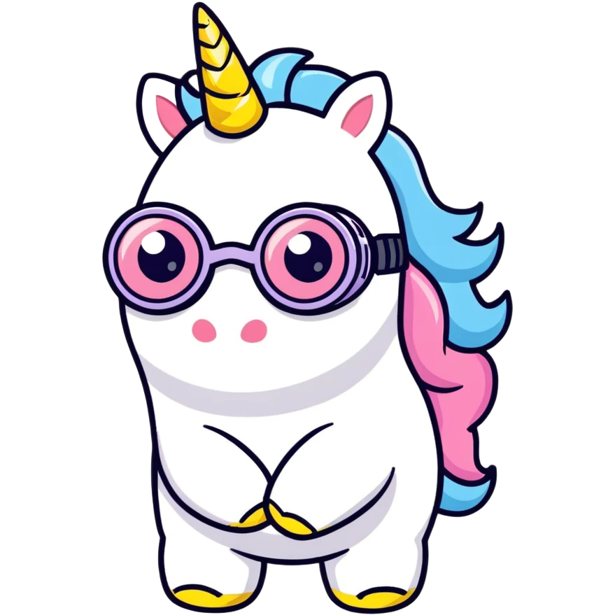 Unicorn with minion emoji