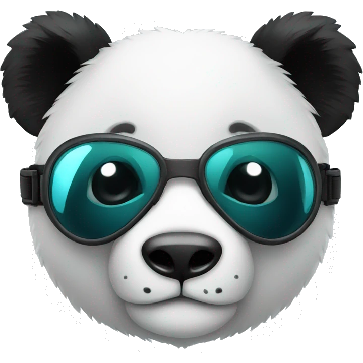 panda with goggles  emoji