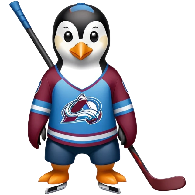colorado avalanche penguin  emoji