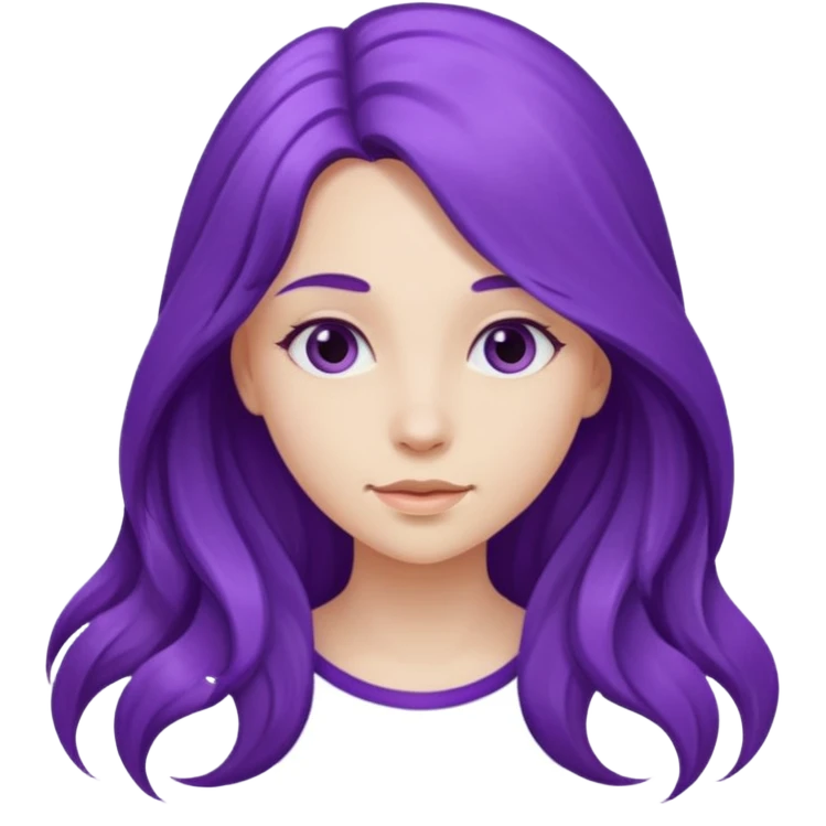 Purple girl emoji