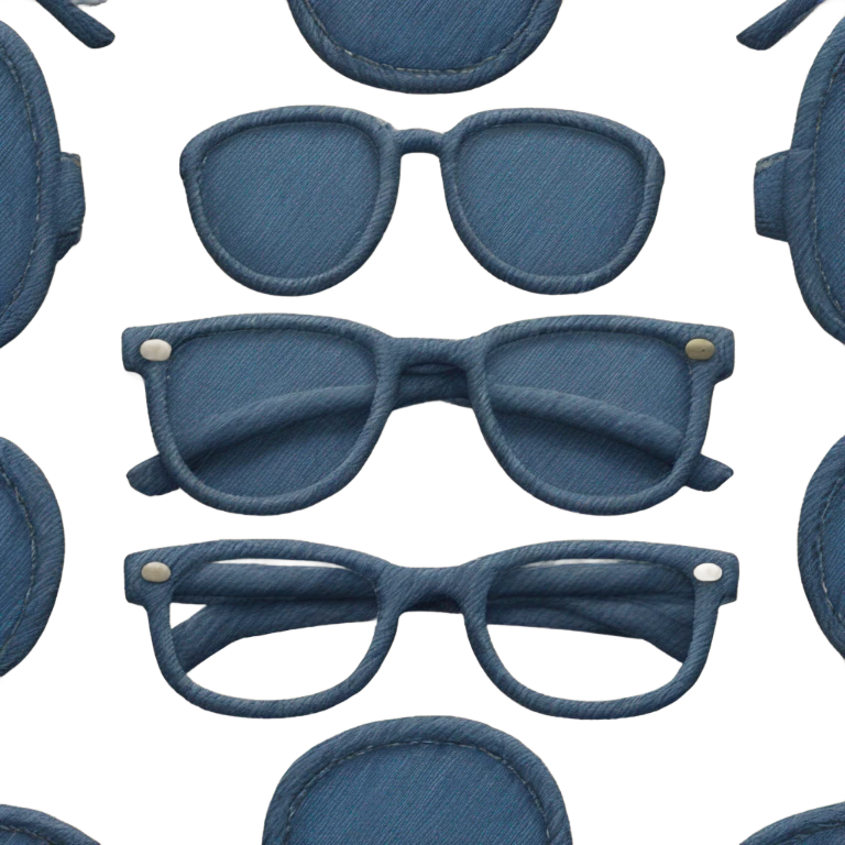 Glasses made from denim emoji