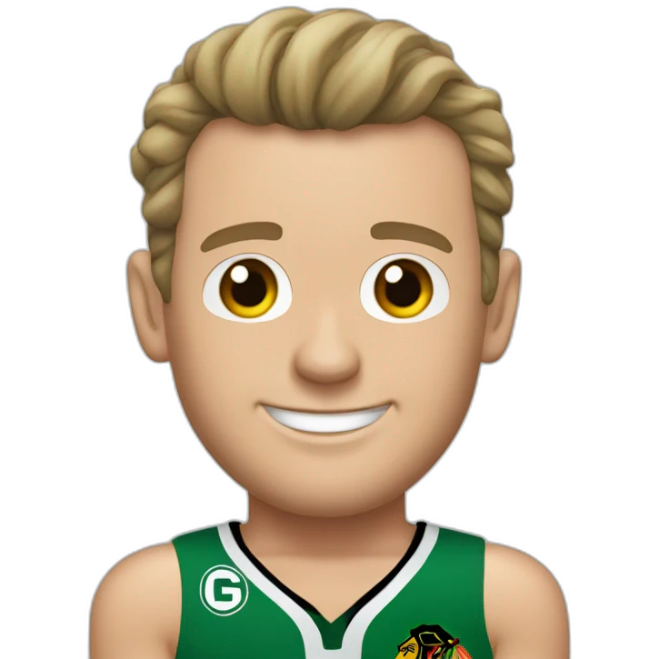 Jonathan Toews as beach bum emoji