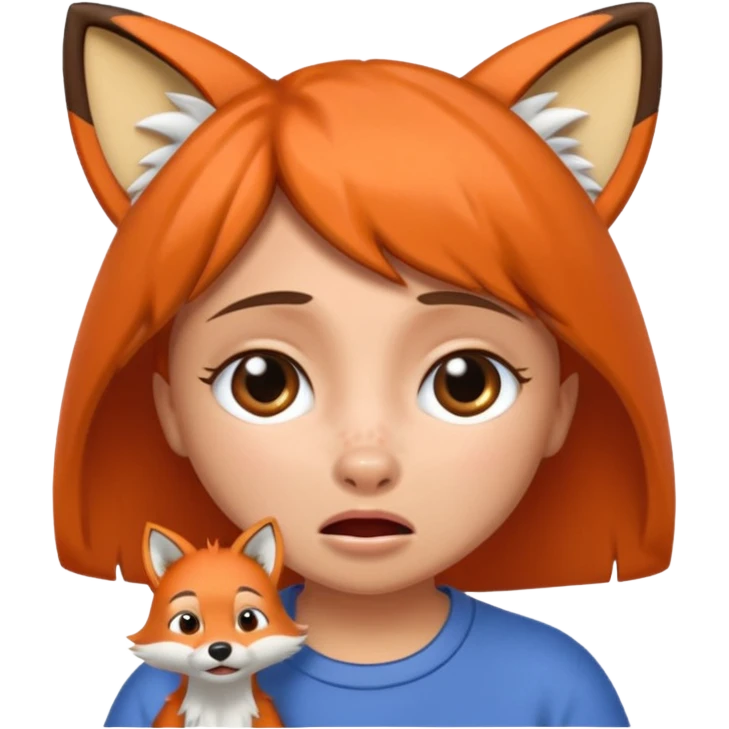 Make Dora and Swiper the fox crying emoji