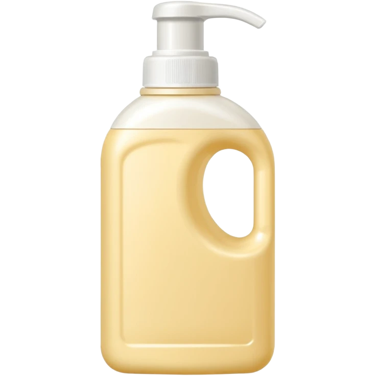 detergent bottle, cream colored, small white cap emoji