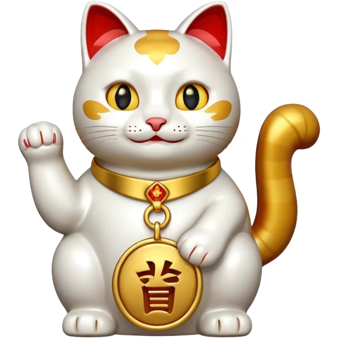 No! A lucky cat! emoji