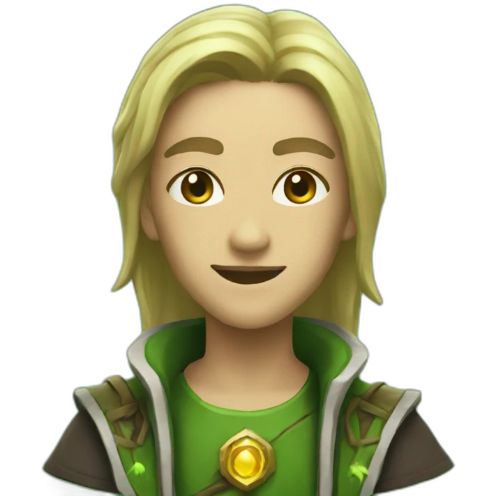 wow healer icon with green background emoji