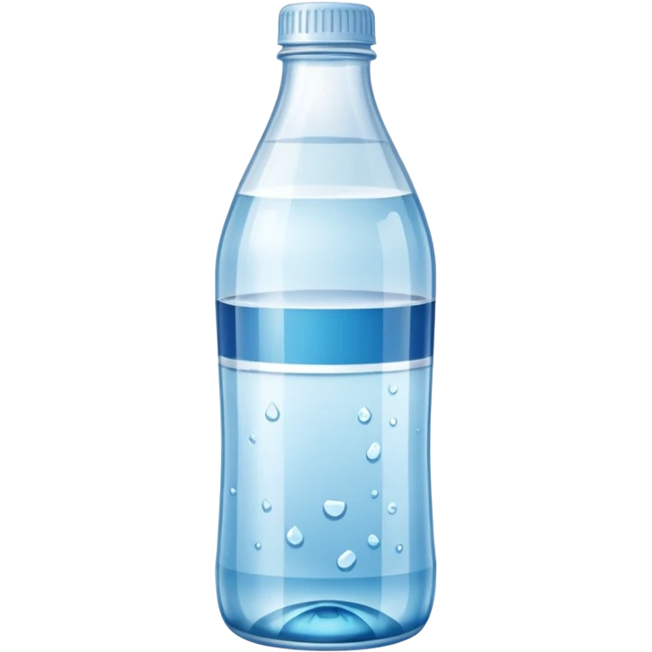  a bottle mineral water emoji