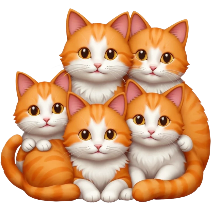 Cats, love and happiness emoji