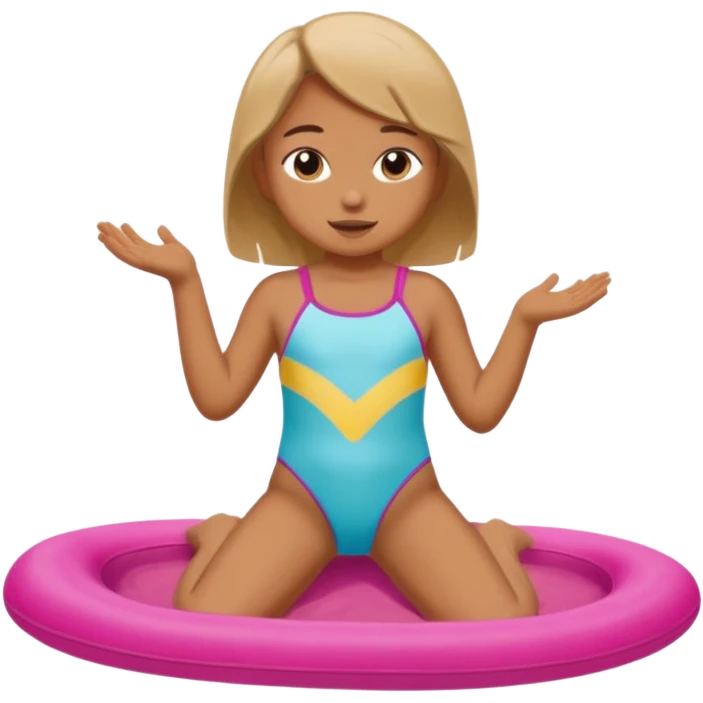 child at the beach summer emoji