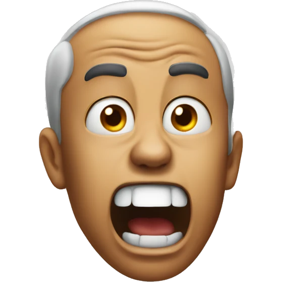 Face screaming in fear emoji 😱 emoji