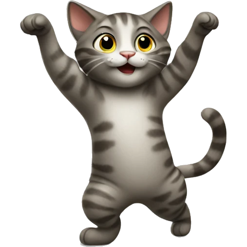 Cat dancing emoji