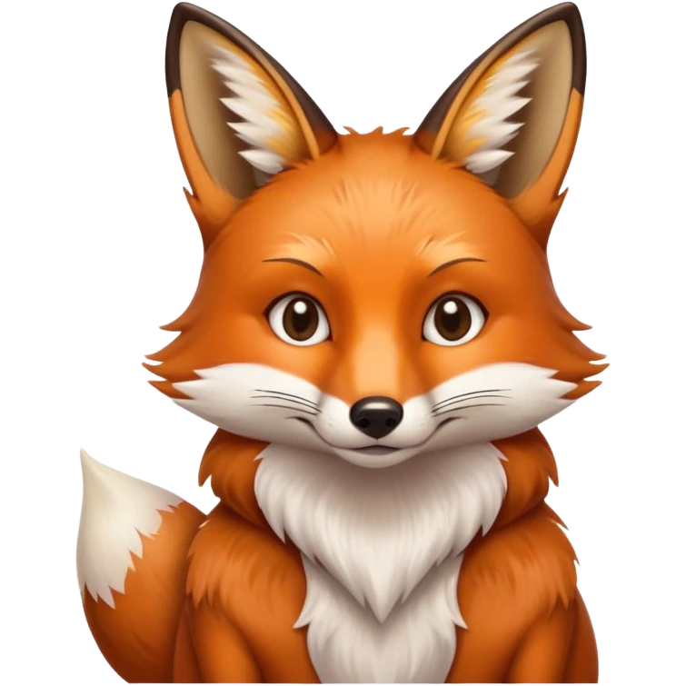 Fox playing in cards emoji