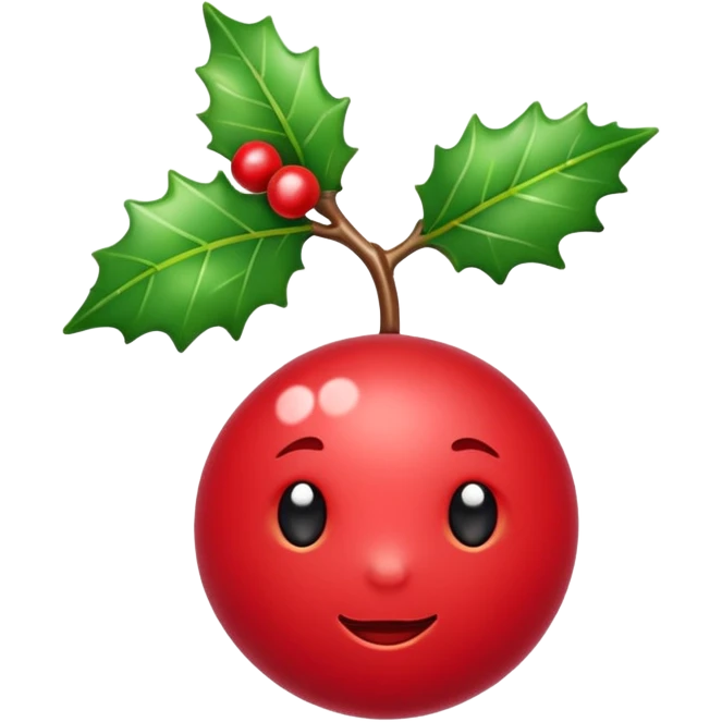 Holly berry emoji