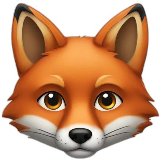 fox with black eye patch emoji