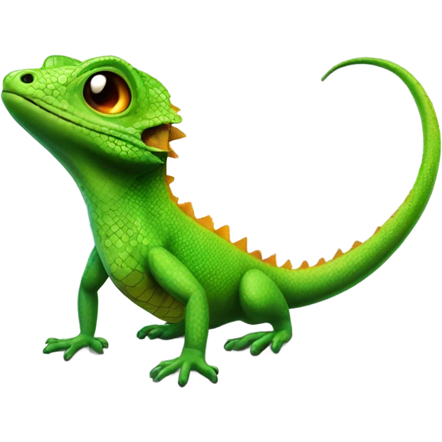 lizard with bomb emoji