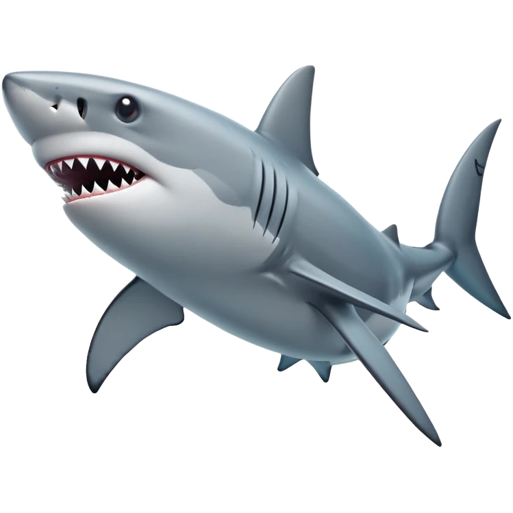 Cool shark emoji