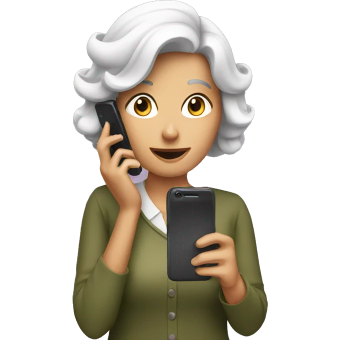 lady watching phone
 emoji