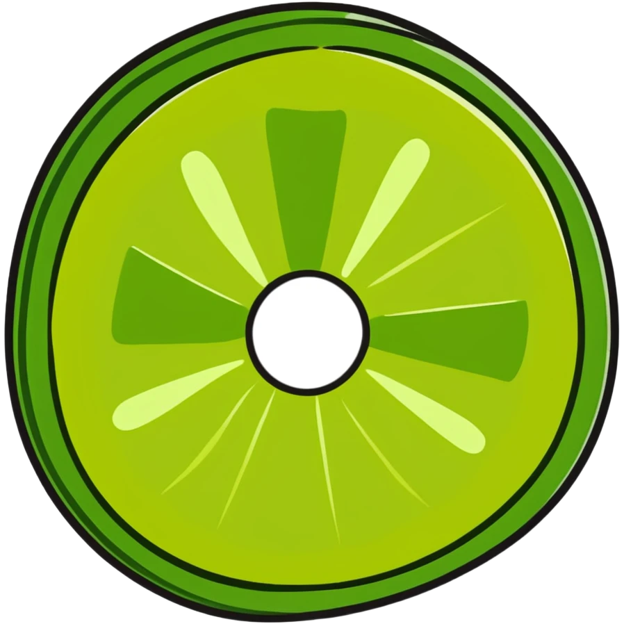 circular slice of cucumber emoji