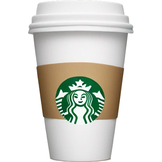 Starbucks cup emoji