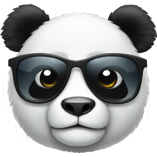 Panda wearing sunglasses emoji