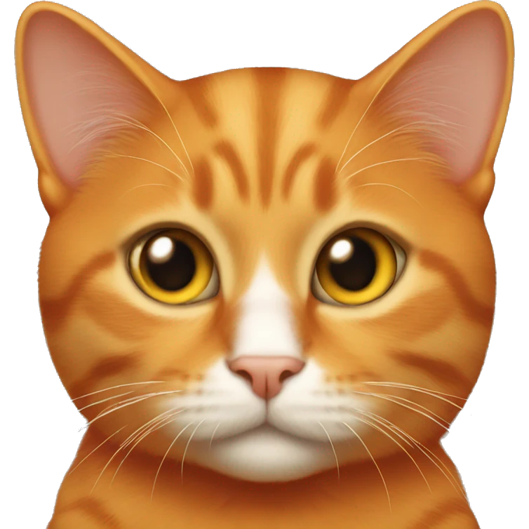 Orange cat sitting emoji