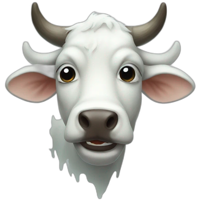 ghost cow emoji