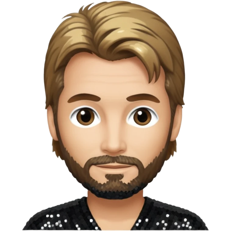 Kenny Loggins with black sequin outfit emoji