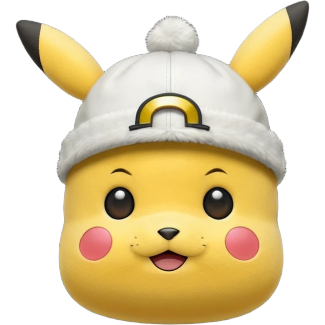 A Pikachu hat black  emoji