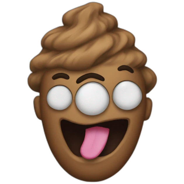 Rock n Roll Poop emoji