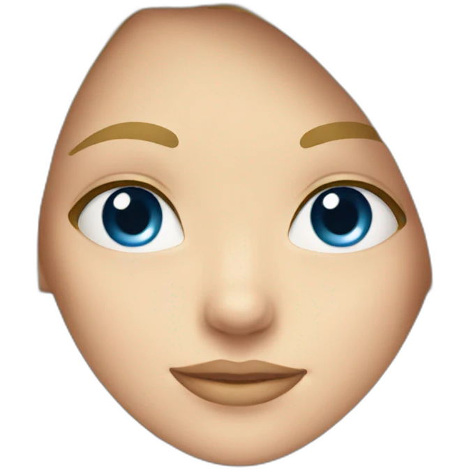 blonde girl with blue eyes emoji