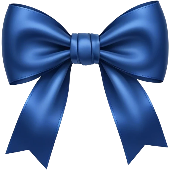 Dark blue bow  emoji