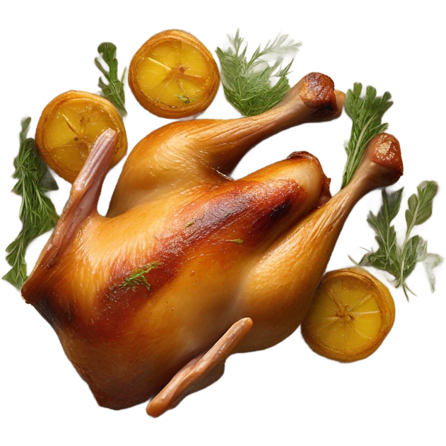 Cuisse canard rôti  emoji