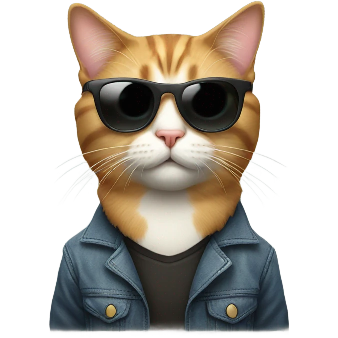 Cat with sunglasses emoji