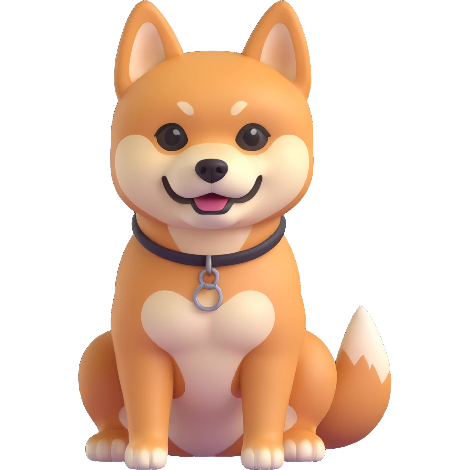 shiba inu with muscles emoji