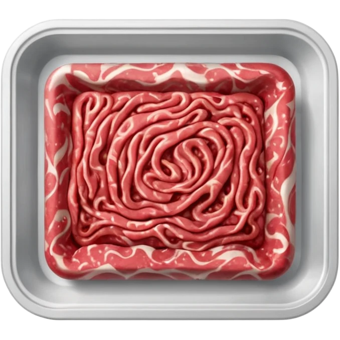ground beef in plastic tray emoji