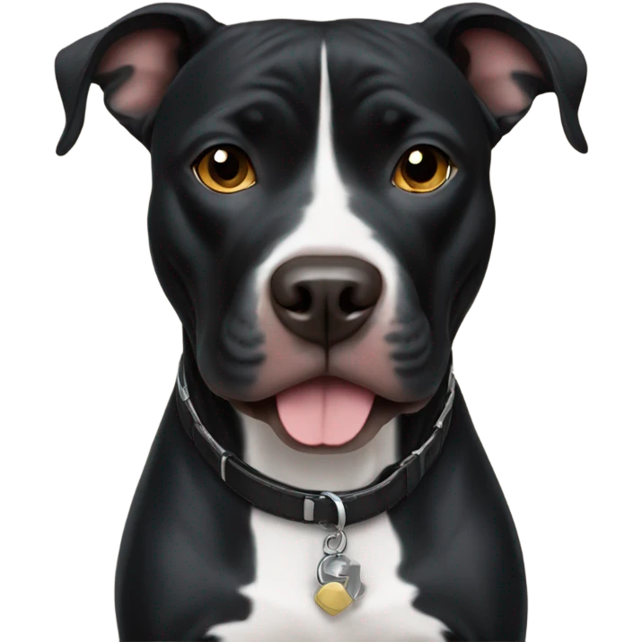 Black Pitbull  emoji