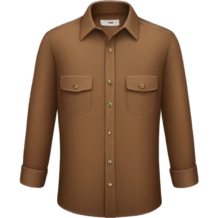 brown shirt  emoji
