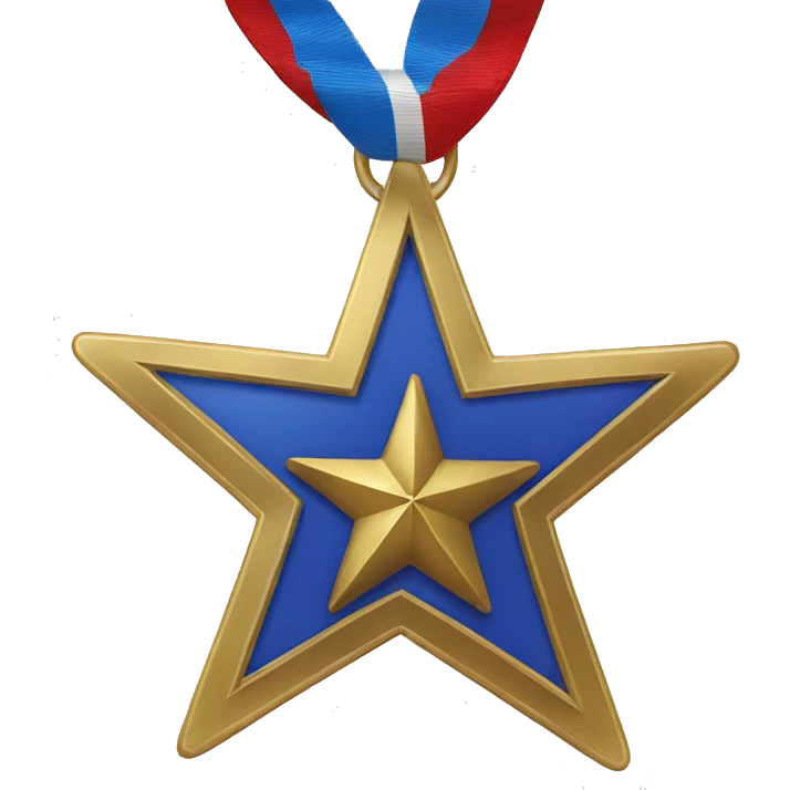 military star medal emoji