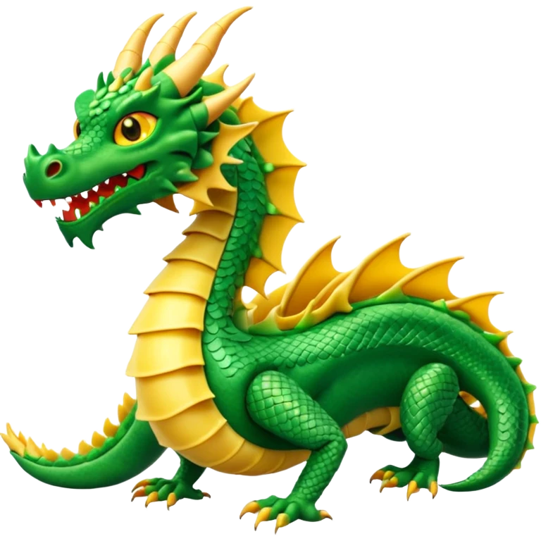 Dragon con cuerpo de pasta canelloni que el cuerpo enga su cuerpo normal con patas y que tenga tres cabezas de dragon emoji