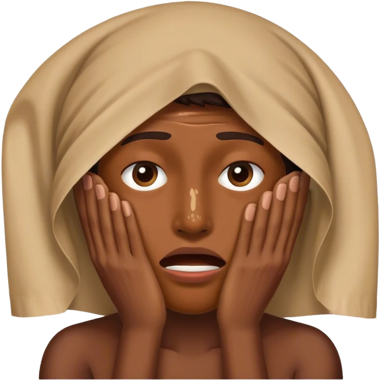Remembering something cringe from the past and covering ur face emoji
